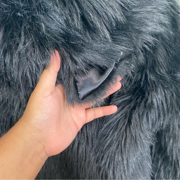 SpiritHoods Faux Fur Black Wolf Coat Jacket Animal Ears XS - Picture 7 of 9